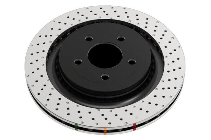 DBA 4000 Series XD Crossdrilled Dimpled Rear Rotor - 2017-2021 Subaru STI